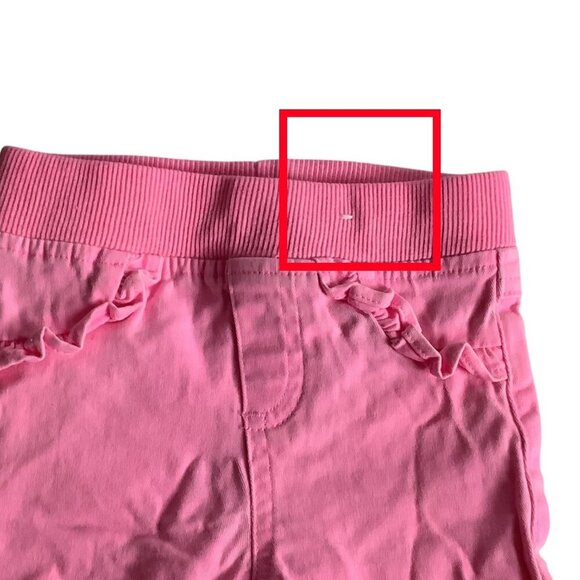 Garanimals Baby Girl Pink Ruffled Pants Size 3-6M Elastic Waist Cotton Blend - Picture 4 of 11